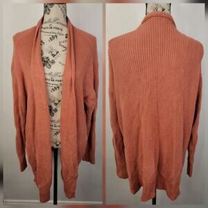 Lululemon Cashlu Sweater Wrap Cardigan Womens M/L Heathered Pink Savannah W3FJSS